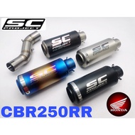 SC Project Exhaust Honda CBR250RR 2020 Slip on Piping Muffler Stainless Steel Motor Accessories CBR 
