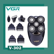 เครื่องโกนหนวด เครา กันจอน ล้างหน้า ขัดหน้า 4 in 1 พร้อมหวีรอง สำหรับผู้ชาย VGR รุ่น V-302 (สินค้าพร