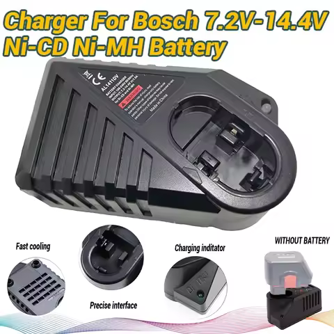 Replacement Power tool battery charger For Bosch 7.2V/GSR9.6/12V/14.4V NI-MH NI-CD AL1411DV GSR7.2-2