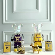 Bear bearbrick Kobe NBA Star Lakers James Violent Bear Figure Mamba 400% Trendy Play Decoration Living Room