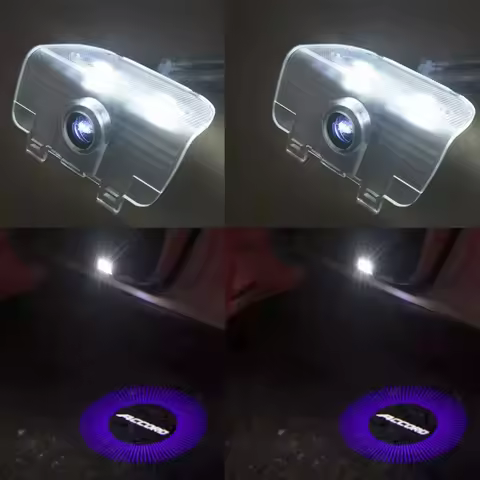 2pcs/set Blue Accord Emblem Door Light Accord Ghost Shadow Lamp Door Welcome Light For Accord 8th/9t