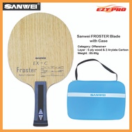 Sanwei Table Tennis Blade FROSTER with Casing