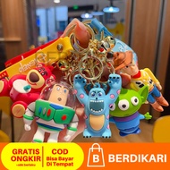 GANTUNGAN BD Premium Silicone Toy Story Keychain Toy Story Car Motorcycle Keychain/ Toy Story Keycha