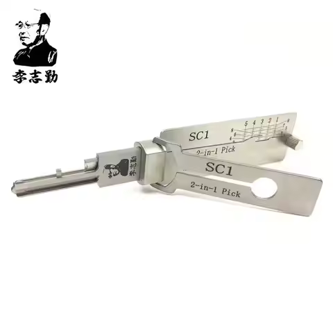 Lishi SC1 2-in-1 Pick & Decoder LOCKSMITH TOOL for 5-Pin Schlage Keyway