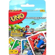 UNO Mario Kart Card Games, Mattel, Super Mario UNO, Family Activity