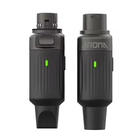 AROMA ARC2 Wireless Microphone System 7 Channels XLR Plug Mic Adapter Wireless UHF Dynamic Transmitt