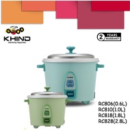 Khind Electric Rice Cooker RC806N (0.6L) / RC810 (1.0L) / RC818N (1.8L) / RC828N (2.8L)