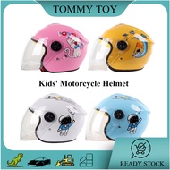 🇲🇾READY STOCK Motorcycle Helmet Motor Kids Safety Helmet Motorbike Helmet for Children Topi Keledar Half Helmet Kanak