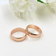 แหวนโรสโกลด์น่ารักๆ ขนาด6มิล แหวนเกลี้ยง แหวนปลอกมีด แหวนชุบนาค  [N91] แหวนสแตนเลส