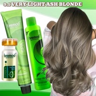Very Light Ash Blonde 9.1 Bremod Permanent Hair Color Dye Set 100ml