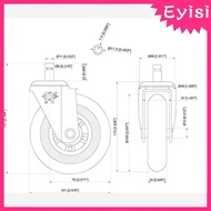[Eyisi] Waveboards Scooter Castor Board Replacement Wheel Skateboard Luggage Roller - as described, A