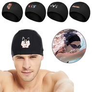 Waterproof Swim Cap Bathing Cap Long Hair Swim Cap Professional Competition Swim Cap Dog Series