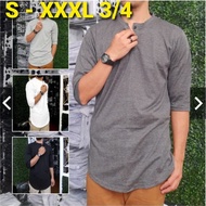 Short sleeve kurta t-shirt 3/4 men's kurta t-shirt 3/4