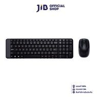 WIRELESS KEYBOARD & MOUSE (คีย์บอร์ดและเมาส์ไร้สาย) LOGITECH MK220 WIRELESS (BLACK)