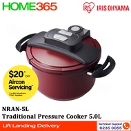 Iris Ohyama Traditional Pressure Cooker 5.0L NRAN-5L
