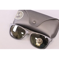 Ray-Ban RB2132 Wayfarer Unisex Black Rubber Frame Blue Lens G-15