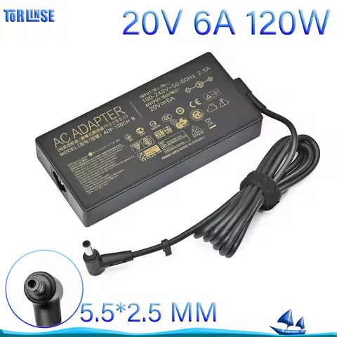 120W Power Adapter 20V 6A 5.5x2.5mm For Inter NUC10 NUC13VYKi7 NUC13AN[x]i5 NUC13L3[x]i7 Mini Laptop