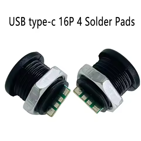 1-10pcs 4 Solder Pad Type-C Female 16P USB Connector Type-C Socket Fast Charging Jack Charging Port