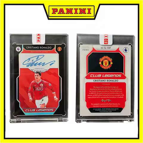 Panini Prizm Star Card Replica Manchester United C Ronaldo Black Fold Signature Card Sticker Printin
