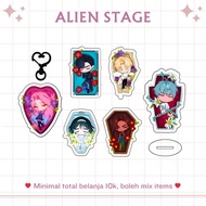 GANTUNGAN ALIEN STAGE CHIBI COFFIN MERCH | MINI STANDEE | ALNST | ALIENSTAGE | Keychain | Keychain