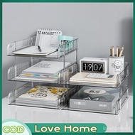 2-4 Stack Storage Organizer Paper Document Holder Book Tool Rack Document Box Paper File Organizer S