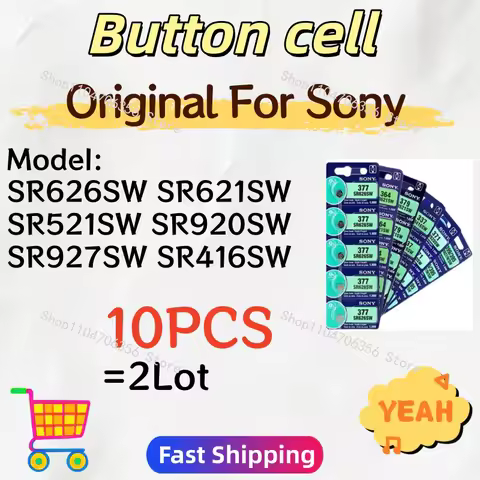 10Pcs Original For Sony 337 SR416SW 364 SR621SW 371 SR920SW 377 SR626SW 379 SR521SW 395 399 SR927SW 