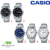 นาฬิกาลำลอง  Casio Standard นาฬิกาข้อมือผู้ชาย สายสแตนเลส รุ่น MTP-V006D ประกันศูนย์CASIO1 ปี จากร้าน MIN WATCH