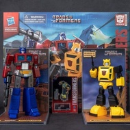 Yolopark Pre-Assembled Movable Model G1 Optimus Prime G1 Bumblebee Combination with Bumblebee Stand