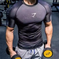 Men's Spandex GYM Sportswear/Men's GYM FITNESS RUNNING JOGGING TRAINING T-Shirts/GYM Clothes/FITNESS