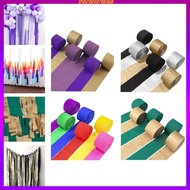 [Tachiuwa2] 6 Rolls Crepe Paper Streamers, Party Streamers, Celebration Decorations, New