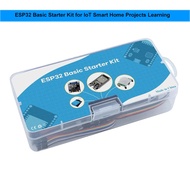 ESP32 Basic Starter Kit - Complete Beginner Set with Tutorial, Breadboard, Sensors, LEDs for IoT Sma