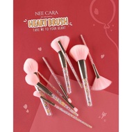 Nee Cara Love Brush นีคาร่า แปรงแต่งหน้า ด้ามเดี่ยว แปรงแต่งหน้าขนแปรงสีชมพู แพ็กเกจน่ารัก ภายในแท่ง