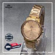 [FREE Wall Clock &amp; T-Shirt] ROSCANI Watch Original Women Diamond Style Rose Gold Dial Luxury Date Jam tangan