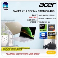 [BISA FAKTUR PAJAK] ACER SWIFT X SFX14 GTX1650 / RYZEN 5 5500U /