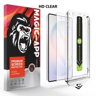 I TECH Gorilla 9H Hardness Crystal Clear Easy App Tempered Glass for Samsung Galaxy S21 S22 S23 S25 