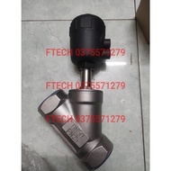 DN50 y-shaped oblique valve DN50 plastic bulb, DN50 stainless steel oblique valve Hot pneumatic plas