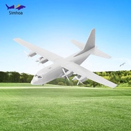 Simhoa 1/144 Transport Plane Model ,Miniature Aircraft Toy Assembled Model C130 4D with Stand Gift