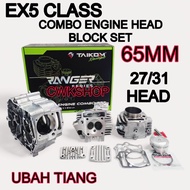 EX5 CLASS ENGINE COMBO HEAD BLOCK SPEC 65MM 27/31 TAIKOM COMBO UBAH TIANG
