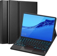 MD TouchPad Keyboard Case for Huawei Matepad 10.47 Color Backlit Detachable Round Key Keyboard with 