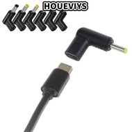 HOUEVIYS Type C to DC Jack Plug, Converter Universal USB C PD to DC Power Connector, Charging Adapte