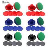Ronyme Table Hockey Pushers and Pucks Pack Comfortable Handle Air Hockey Equipment for Home Games Ai