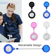 LUXURYLYN Retractable Nurse Watch Doctor/Nurse Gift Silicone Fob Watch