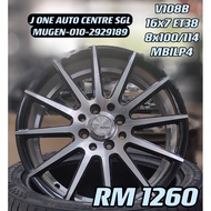 NEW RIM 16 INCH V108B FOR VIOS YARIS MYVI ALZA GEN2 PERSONA WIRA WAJA CITY JAZZ