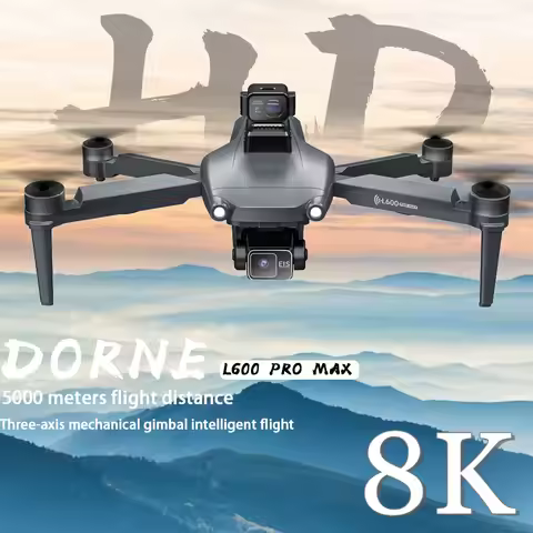 L600 PRO MAX GPS FPV 8K Dual Lens Drone with Camera 3-Axis Gimbal EIS Anti-Shake Helicopter Optical 