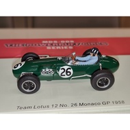 Lotus 12 F1 Racing Car Model, 1958 Graham Hill, spark 1: 43 Model, Original Box, Outer Packaging Is 