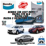 MAZDA CX5 OLD / MAZDA CX3 / MAZDA 2 SKYACTIVE REAR BRAKE PAD - BENDIX Metal King Titanium DB2227