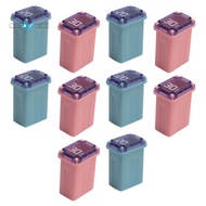 10 PCS 20Amp 30Amp Miniature Box Fuses Plastic Fuse Square Car Fuse ("Low Blow")