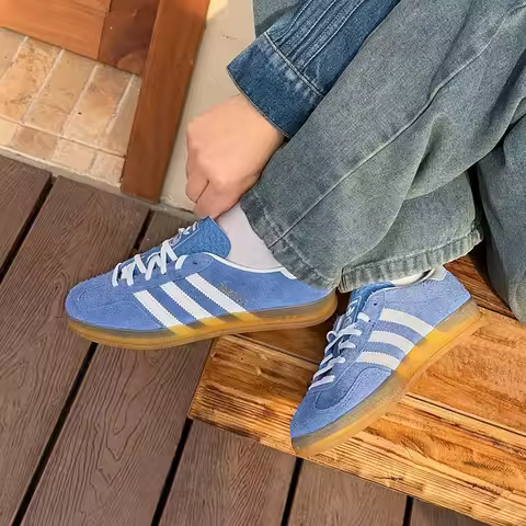 Adidas Clover Three-Leaf Women's T-Head Indoor Training Sneaker GAZELLE INDOOR KH6038