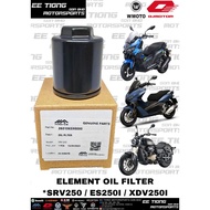 ELEMENT OIL FILTER *260106590000 FOR QJMOTOR SRV250 - WMOTO ES250I / XDV250I ORIGINAL MFORCE SPAREPA