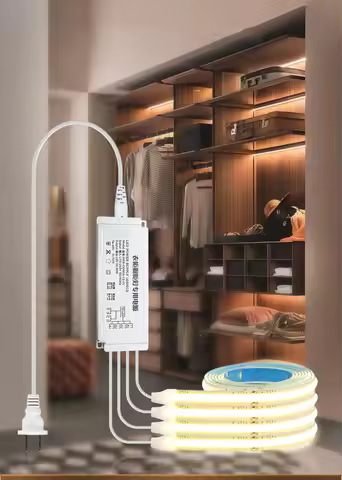 Under Cabinet LED Strip Lights Kitchen Shelf Pantry Showcase Bedroom Wardrobe Closet Backlight Lamp